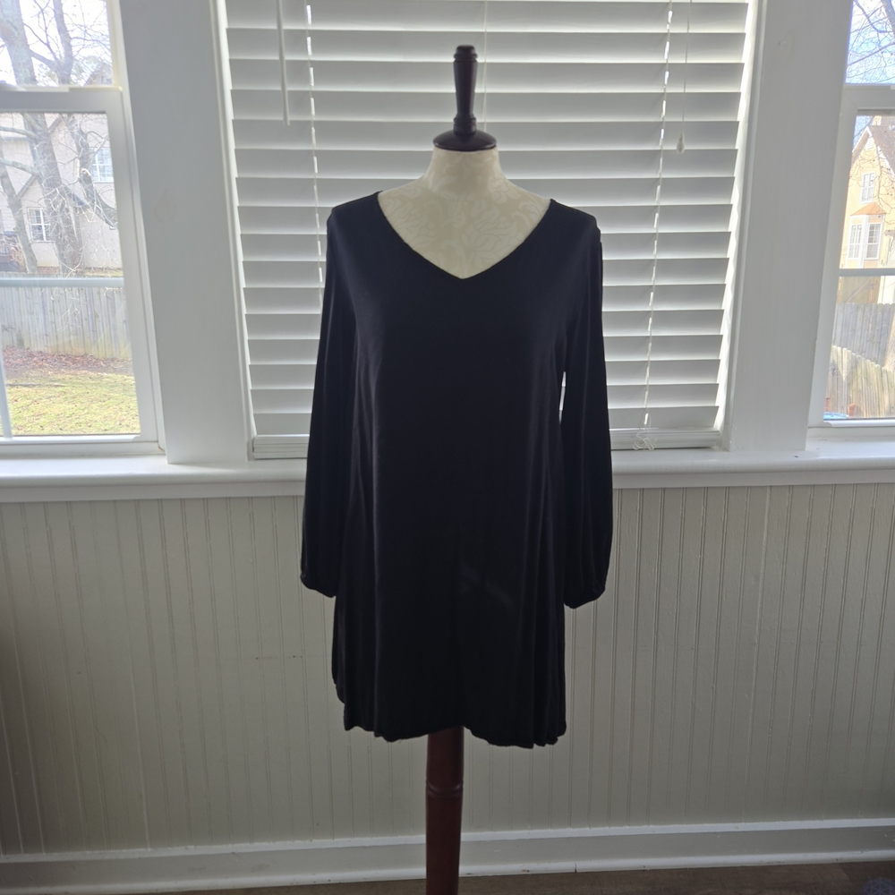 Elegant Black Long Sleeve Dress
